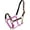 Pink, variant on Adjustable Neoprene Lined Nylon Halter w/ "Praying Cowboy" Overlay (Black)