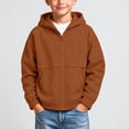 thumbnail image 3 of Junboys Boys Hooded Zip-Up Hoodie Fall - Jacket Boys Jacket Casual Sporty Outerwear for School Travel, Long Sleeve Zip Up Hoodie with Pockets, 3 of 8