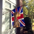 thumbnail image 2 of Doberman Natural Ears with English Union Jack British Flag Flag Canvas House Size, 2 of 2