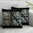 thumbnail image 3 of Happy Halloween Throw Pillow Cover, Inch Bat Black Cushion Case Decoration for Sofa Couch, 3 of 5