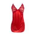thumbnail image 1 of 2 piezas de ropa de dormir Sexy de moda de talla grande, lencería de noche para mujer, conjunto de pijama de encaje con cuello en V Sexy, camisón con tirantes xuanjing unisex, 1 of 2