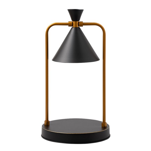 Lámpara Retro Ambient Lights Regulable LED Calentador de velas Cera perfumada Mesa de fusión (EE. UU.) Negro JShteea El nuevo