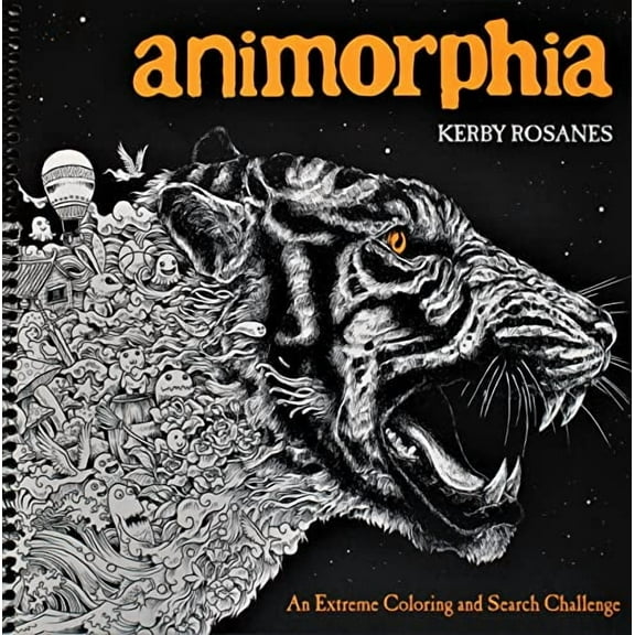 Animorphia: An Extreme Coloring and Search Challenge [Spiral-bound]