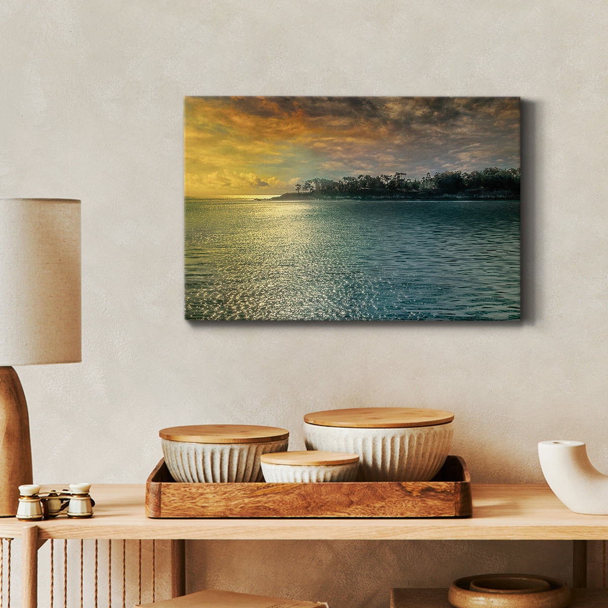 Wexford Home Mystic Island Premium Gallery Wrapped Canvas, 32" x 48" - Ready to Hang