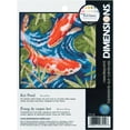 thumbnail image 2 of Dimensions Mini Needlepoint Kit 5"X5"-Koi Pond Stitched In Thread, 2 of 3
