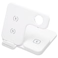 thumbnail image 4 of Estación de carga rápida 3 en 1 con certificación Qi, cargador inalámbrico plegable multifunción de 15 W para dispositivos inalámbricos, color blanco, 4 of 14
