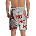thumbnail image 3 of Naloa Cute Santa Men's Short Pajama Pants, Lounge Comfort Shorts with Elasticized Waistband and Side Pockets - Small, 3 of 9