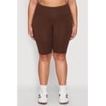 thumbnail image 4 of Womens Plus Size High Waisted Bike Shorts, 4 of 5