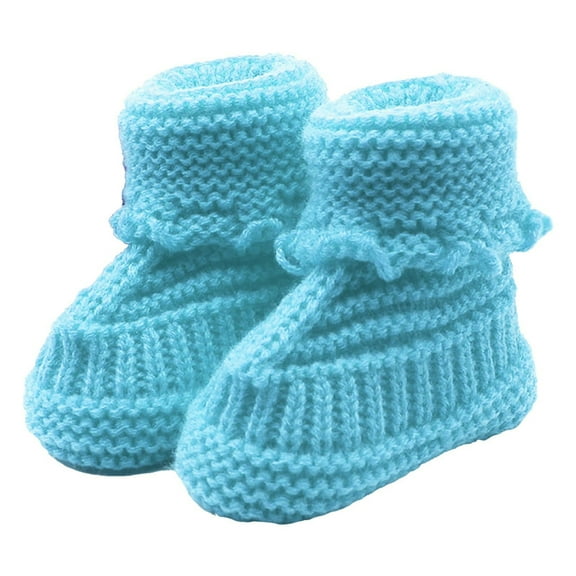 Generic Toddler Shoes Girl Kids Baby Boys Winter Slippers Cartoon Dinosaur Non Slip Home Indoors Shoes for Simple Casual Breathable Shoe(0-3 Months,Blue)