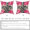 thumbnail image 5 of Red Green Christmas Lumbar Pillow Covers 12x20 Set of 2 Rustic Xmas Snowflakes Holiday Decoration Plaid Print Decorative Outdoor Pillowcases Winter Gift Throw Cushion Case Decor for Couch Sofa Bed, 5 of 6