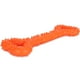 thumbnail image 2 of Juguete masticable de TPR para perros con forma de hueso, palo limpiador de dientes, juguete interactivo para molares, color naranja, 2 of 14