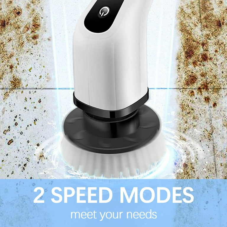 Finelien Electric Spin Scrubber, Cordless Shower Cleaner 48 Cleaning Brush  for Bathroom Floor