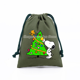 thumbnail image 3 of Bolsas de lona con cordón de Snoopy con figuras de dibujos animados para niños, bolsos de mano para guardar dulces navideños, bolsas de regalo, 3 of 5