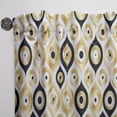 thumbnail image 3 of Designart 'Geometrics Golden Art Deco Metallic Luxury' Mid-Century Modern Curtain Panel, 3 of 5