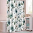 thumbnail image 5 of Shower Curtain Watercolor Dandelion Leaf Shower Curtains for Bathroom Decor, Waterproof Polyester Shower Curtain Set with Hooks, Extra Long 72" x 96" Spring Plant White, 5 of 9
