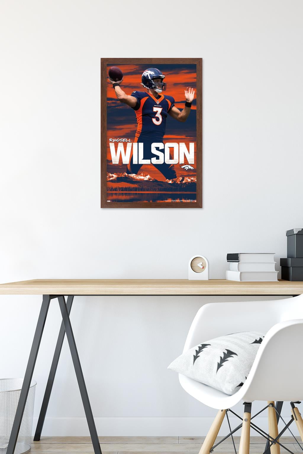 NFL Denver Broncos - Russell Wilson 22 Wall Poster, 22.375 x 34 