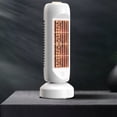 thumbnail image 1 of Ventilador De Aire Acondicionado Ventilador de refrigeración de mesa con cabezal móvil, recargable por USB, 2000 mAh, bajo nivel de ruido (blanco), 1 of 8