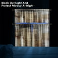 thumbnail image 4 of Brown Kitchen Curtains Grey Beige Window Curtains Valance and Tier Set, Modern Rod Pocket Short Tier Curtain, Abstract Art Small Cafe Curtains for Kitchen Decor 52" x 24", 4 of 6