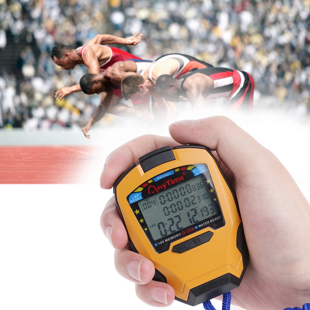 BIlinli 3 Row100 Lap 1 1000s Digital Sport Timer da Tavolo Professional Cronometro Atletico 