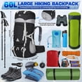 thumbnail image 2 of 60L Hiking Backpack Waterproof Camping Backpack with Rain Cover Large Lightweight Backpacking Backpack for Men Women, 2 of 6