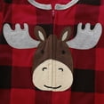 thumbnail image 2 of Infant Baby Boy Girl Plaid Deer Christmas Romper Bodysuit Outfit Kids Long Sleeve Fall Warm Xmas Jumpsuit Clothes (6-12 Months), 2 of 3
