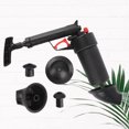 thumbnail image 1 of Herramientas Air Power Drain Blaster Desatascador de baño, mango grande, removedor de obstrucciones para fregaderos de cocina domésticos (negro), 1 of 7