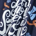 thumbnail image 3 of Acuteok Family Matching Christmas Pajamas, Baby Romper/Letter Print Long Sleeve Tops + Stripe Snowflake Snowman Print Pants Loungewear, 3 of 5