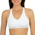 thumbnail image 5 of Fruit of the Loom Women's Shirred Front Racerback Sports Bra, Style-90011, 3-Pack, 5 of 9