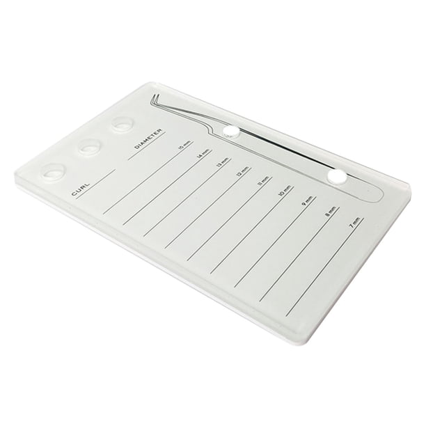 de pestañas, soporte para pegamento adhesivo, soporte para pinzas, bandeja para pestañas postizas, suministros para extensión de pestañas Blanco Salvador bandeja de extensión de pestañas