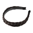 thumbnail image 6 of Unique Bargains 1 Pcs 1.18 Inch Wide Synthetic Hair Braided Headband Hair Hoop for Women and Girl Deep Brown, 6 of 7