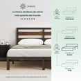 thumbnail image 3 of Base de Cama con Cabecera Metálica con Bamboo Queen Size Zinus Shen. Fácil Armado., 3 of 8