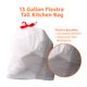 thumbnail image 4 of Bolsas de basura Amazon Basics Flextra Tall Kitchen, 13 L, 50 unidades, 4 of 6