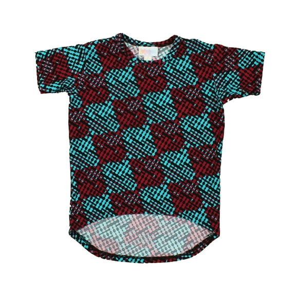 Pre-owned: LuLaRoe Girls Blue | Red | Black T-Shirt size: 2T (Excellent)