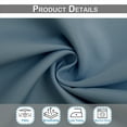 thumbnail image 6 of DONGPAI Outdoor Curtains for Patio Waterproof 52" x 84" Grommet Light Blocking Privacy Curtains Outside Curtains for Porch Gazebo Pergola, Grayish Blue, 1 Panel, 6 of 6