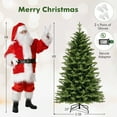 thumbnail image 3 of Costway 6 FT Pre-Lit Hinged Christmas Tree with 350 LED Lights 11 Lighting Modes, 3 of 9