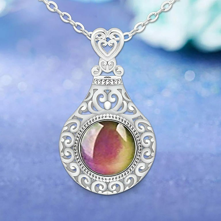 Necklaces for Women 925 Sterling Silver Moods Necklack For Women