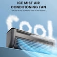 thumbnail image 3 of Portable Wireless Charging Air Conditioner, Mini Portable Air Conditioner, Wall Mount No Window AC Unit, Ductless Mini Split AC, Remote Quiet Cooling, Rechargeable Bedroom Kitchen (Black), 3 of 9
