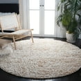 thumbnail image 2 of SAFAVIEH Constance Braided Plush Shag Area Rug, White/Beige, 2'3" x 4', 2 of 9