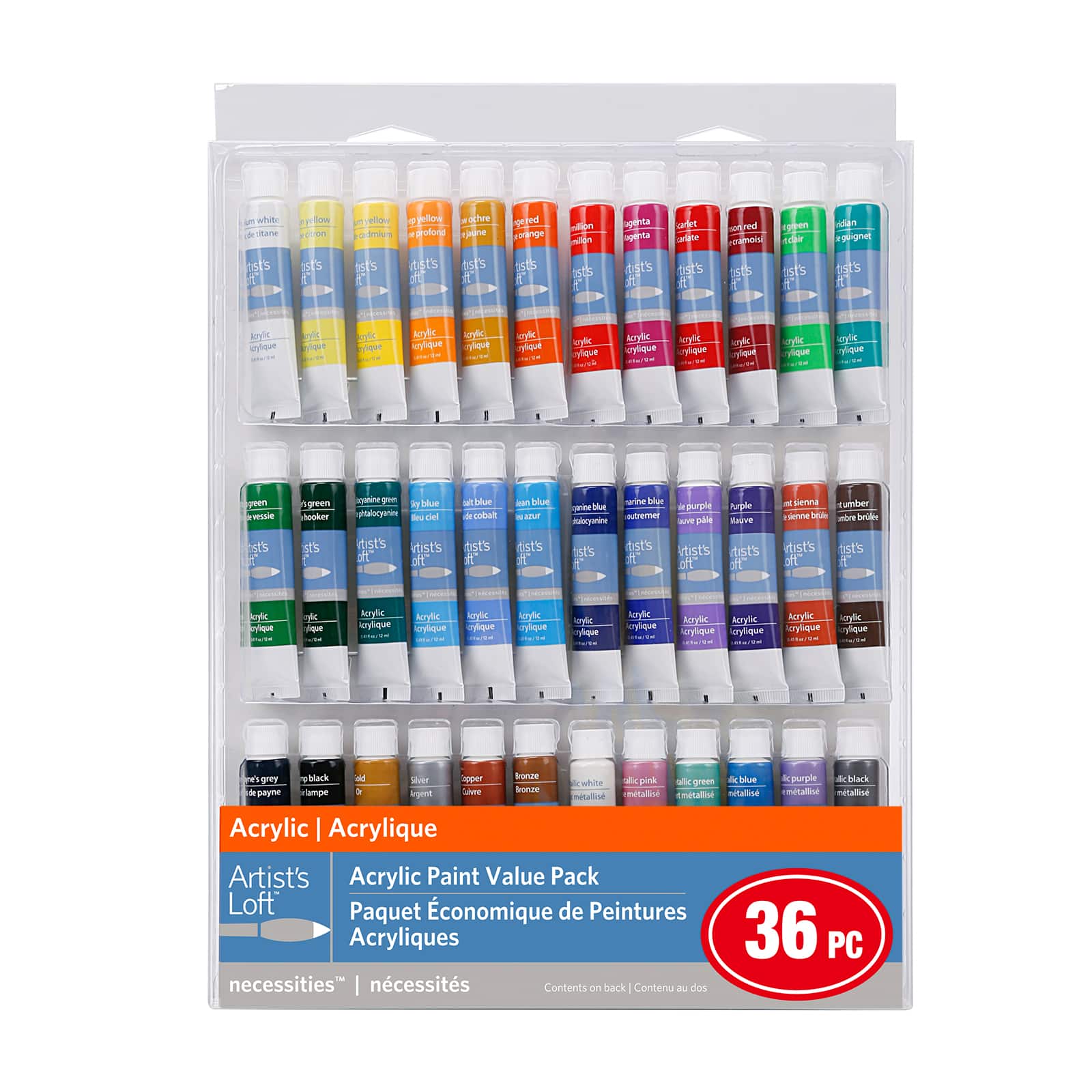 Artist's Loft 36-Color Acrylic Paint Value Pack