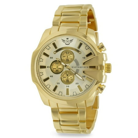 Bulldogs Mens Executive Watch - Gold V-cut Executive Classic Mens Watch