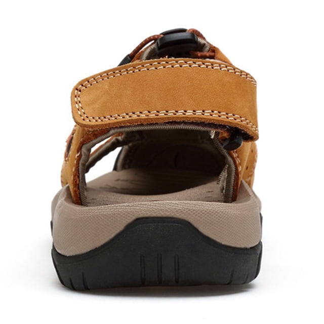 Sandalias de verano Zapatos de playa Zapatos de hombre transpirables Suministros al aire libre para senderismo (marrón claro 41)
