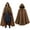 Brown, variant on MYATED Renaissance Hooded Cloak for Women Gothic Medieval Vintage Cape Halloween Costume Cloak,Black