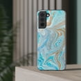 thumbnail image 3 of Turquoise Marble Gold Glitter Flexi Samsung Galaxy S23 Phone Case-Samsung, 3 of 3