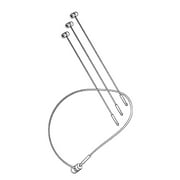 SSWBasics 5 inch Clear Manual Security Loop Tagging Fasteners - Pack of 1000- Clear Durable