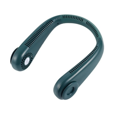 

Portable Neck- Fan Hands Free Bladeless Fan 2000 MAh Battery Operated Wearable Personal Fan Leafless Rechargeable Headphone Design USB Powered Desk Fan