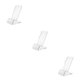 thumbnail image 2 of crativent Acrylic Cellphone Rack Tabletop Support Racks Storage Holders Display Stand Transparent 100*70*58mm 3Set, 2 of 6