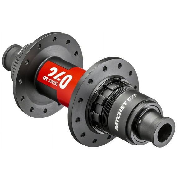 DT Swiss 240 EXP Rear Hub - 12 x 142mm, Center-Lock, XDR, Black/Red, 28H, 36pt