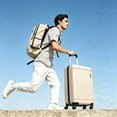 thumbnail image 3 of Tripcomp 3 Piece Carry-on Luggage Sets, Hardside Suitcase with Spinner Wheels,Travel Backpack and a Packing Cube (White), 3 of 14