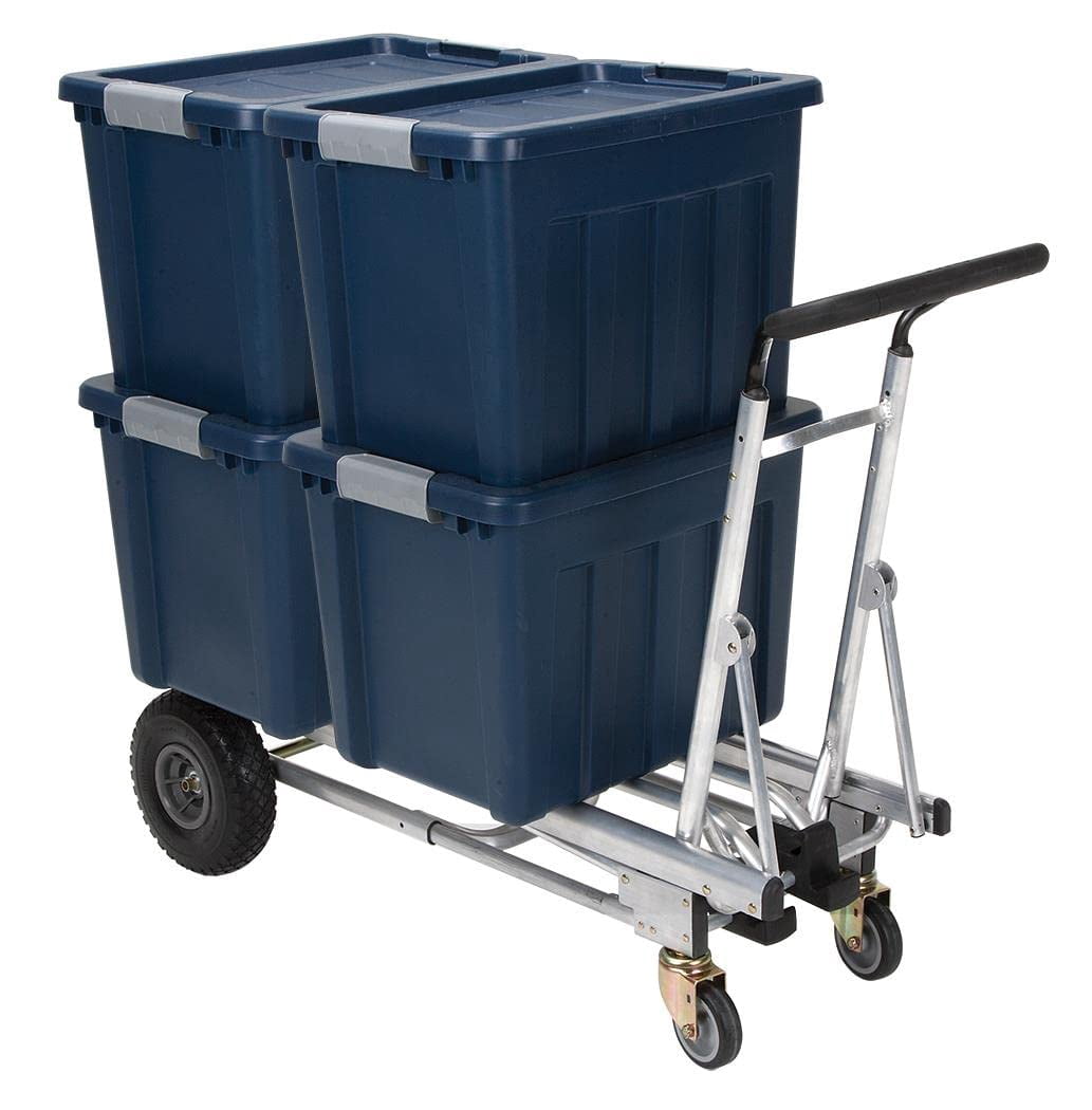 Jumbo 3-in-1 Multi Aluminium Sack Truck up to 450 kg Heavy Duty Transport Trolley Large Wheels Ergonomic Handle Transport Hand Truck Cosco Stacking Trolley Multifunctional
