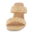 thumbnail image 3 of Dunes + CUSHIONAIRE Technology Women's Iris braided Heel Sandal +Memory Foam, Raffia 10 W, 3 of 5